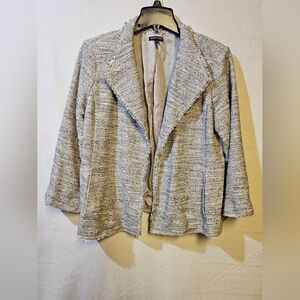Eileen Fisher Women's Gray Tweed Jacket